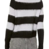 Slow Horses S04 Aimee-Ffion Edwards Black and White Striped Sweater