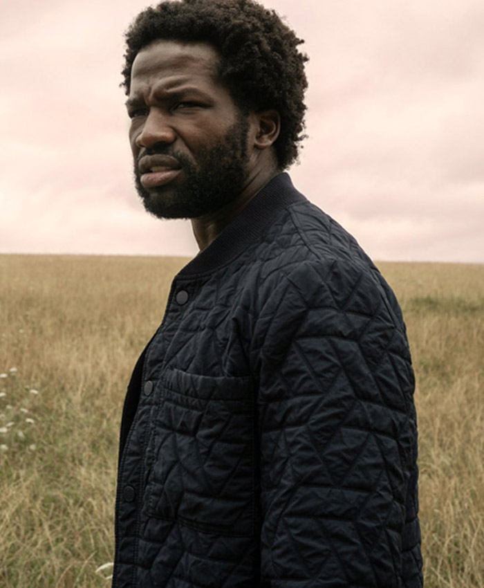 Slow Horses Tv Series S03 Sope Dirisu Black Quilted Jacket