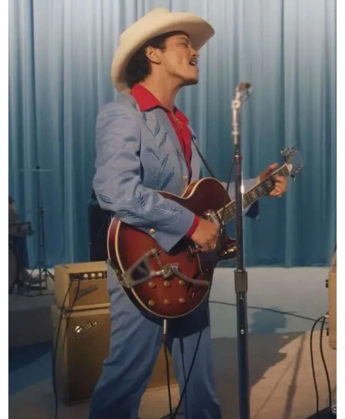 Die with a Smile Bruno Mars Blue Suit Shop Now