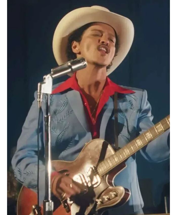 Die with a Smile Bruno Mars Blue Suit