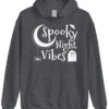 Spooky Night Vibes Grey Hoodie