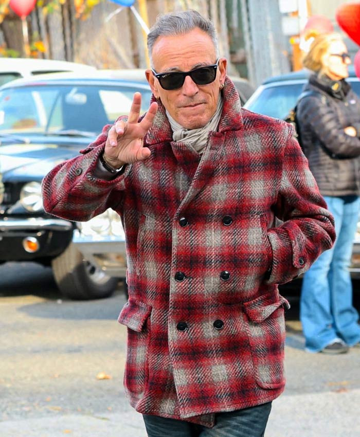 Springsteen Deliver Me from Nowhere Set Bruce Springsteen Red Wool Peacoat