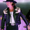 Stagecoach Festival 2025 Mark Wystrach Black Leather Cowboy Jacket