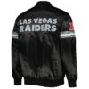 The Pick and Roll Las Vegas Raiders Black Satin Jacket