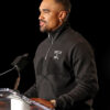 Super Bowl LIX Press Conference Jalen Hurts Breed Of One Black Jacket
