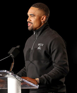 Super Bowl LIX Press Conference Jalen Hurts Breed Of One Black Jacket