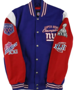 Super Bowl NY 4x Varsity Jacket