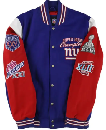 Super Bowl NY 4x Varsity Jacket