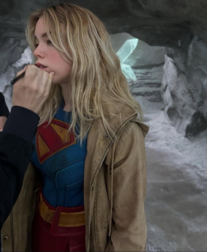 Kara Zor-El Movie Supergirl 2026 Milly Alcock Hooded Jacket