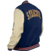 Syracuse S Blue And White Letterman Jacket For Men And Women