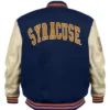 Syracuse S Blue And White Letterman Varsity Jacket For Men And Women
