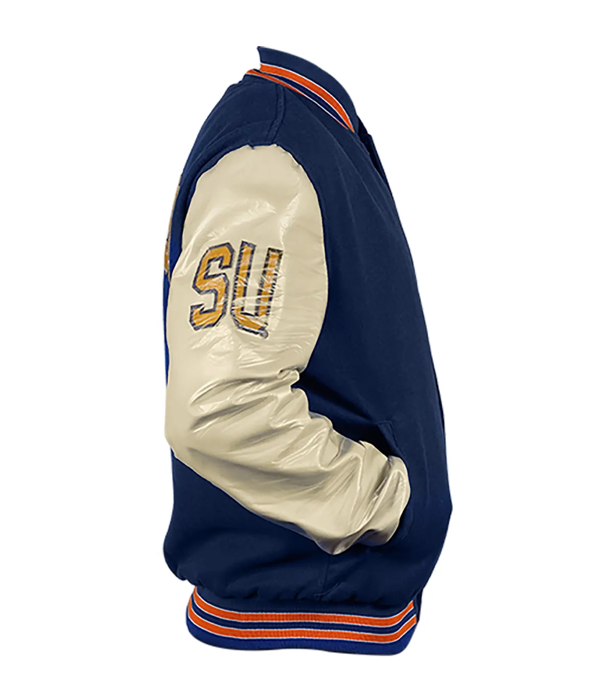Syracuse S Blue And White Varsity Jacket For Men And Women