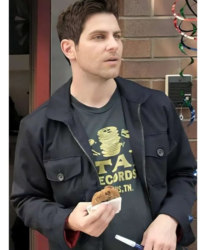 Eddie Saville A Million Little Things S01 Black Cotton Jacket