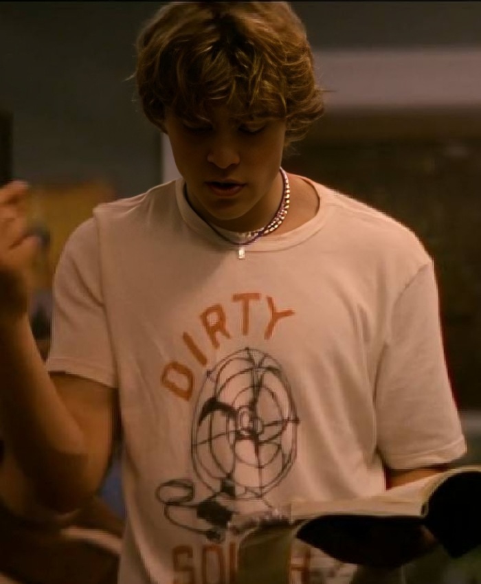 The Runarounds S01 William Lipton White Graphic Tee