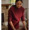 Meghan Markle With Love Meghan 2025 Burgundy Sweater