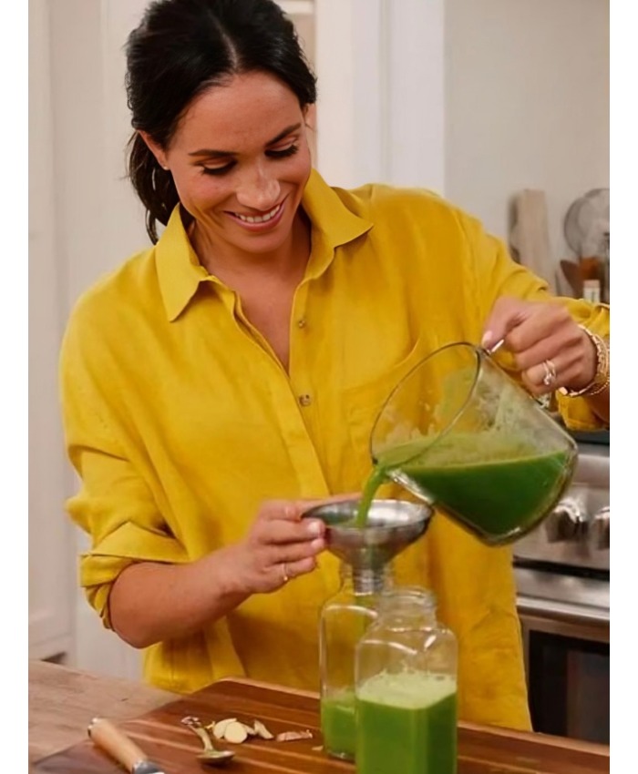 Meghan Markle With Love Meghan S02 Yellow Shirt