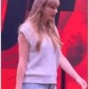 Taylor Swift First Appearance After Engagement Knit Sweater
