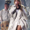 Taylor Swift Eras Tour White Fringe Coat