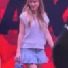 Taylor Swift First Appearance After Engagement White Knit Sweater