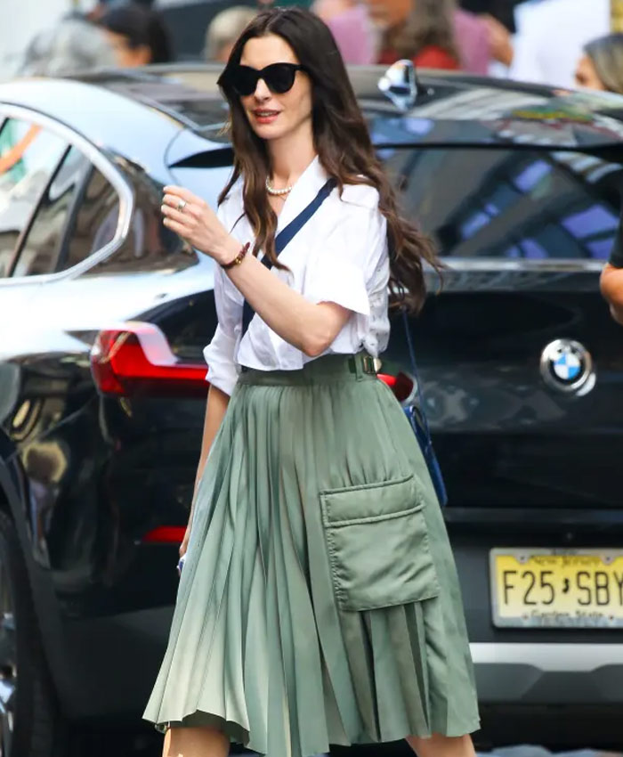 The Devil Wears Prada 2 Andy Sachs Green Skirt