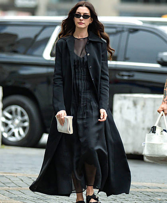 The Devil Wears Prada 2 Anne Hathaway Black Coat