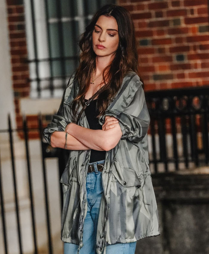 The Devil Wears Prada 2 Anne Hathaway Satin Jacket