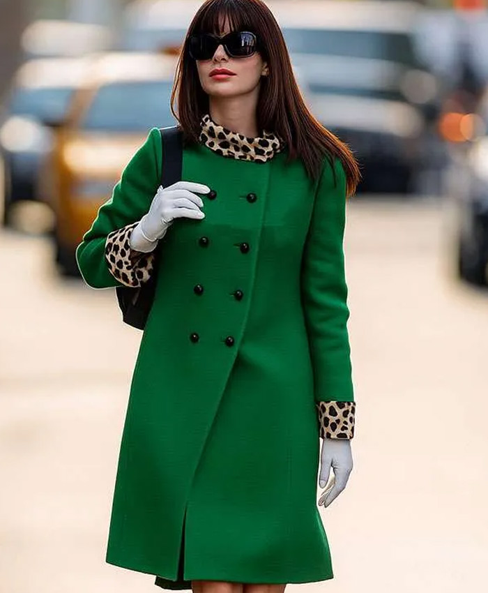Shop The Devil Wears Prada Anne Hathaway Green Coat