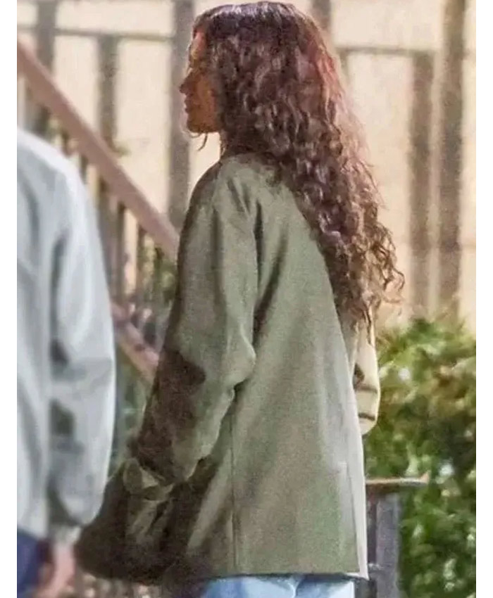 The Drama 2025 Zendaya Green Wool Jacket