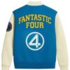 The Fantastic Four First Steps Blue and White Varsity Bomber Unisex Jacket