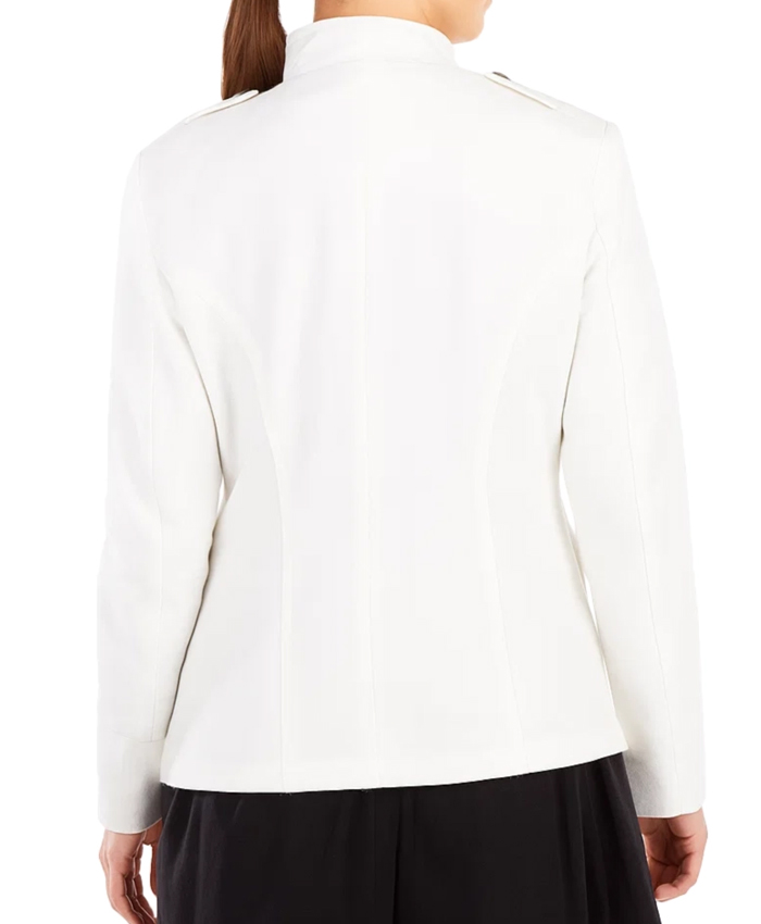 The Girlfriend Laura Sanderson White Wool Jacket