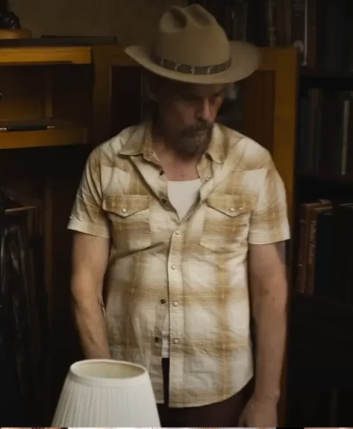 The Lowdown Lee Raybon Brown And White Plaid Shirt