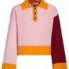 Mare Pritti TV Series The Paper 2025 Chelsea Frei Colorblock Polo Sweater