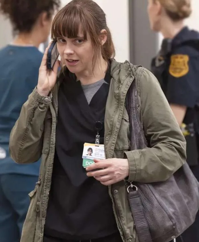 The Pitt Dr. Cassie McKay Green Jacket