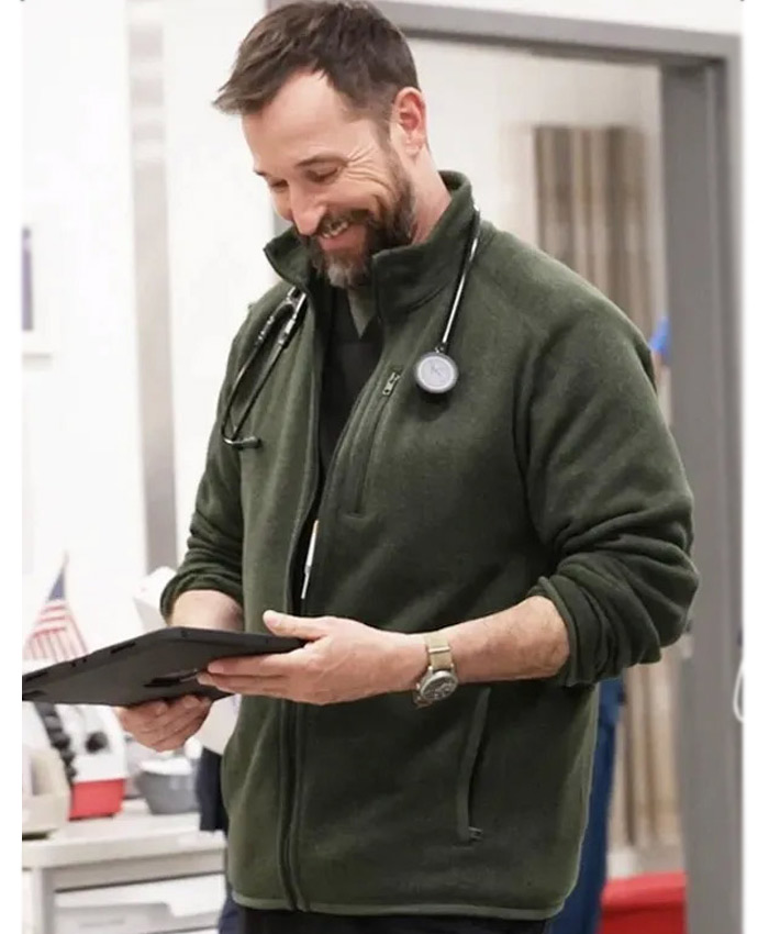 The Pitt Dr. Michael Robinavitch Green Jacket