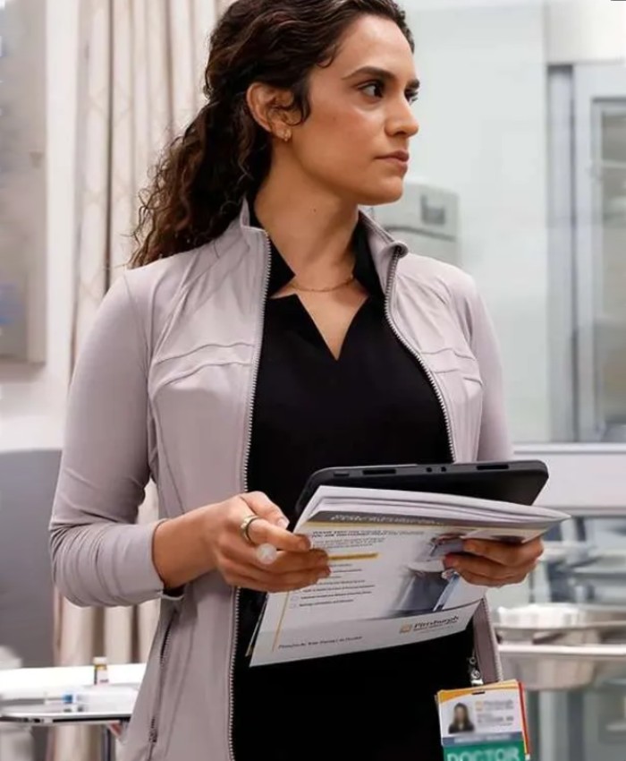 The Pitt Sepideh Moafi Grey Jacket