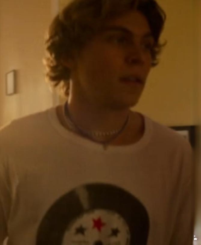 William Lipton The Runarounds 2025 Charlie Cooper White Graphic Tee