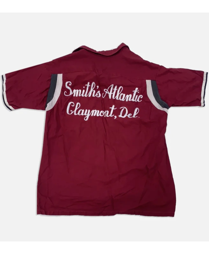 Charlie Cooper The Runarounds S01 William Lipton Red Vintage Bowling Shirt