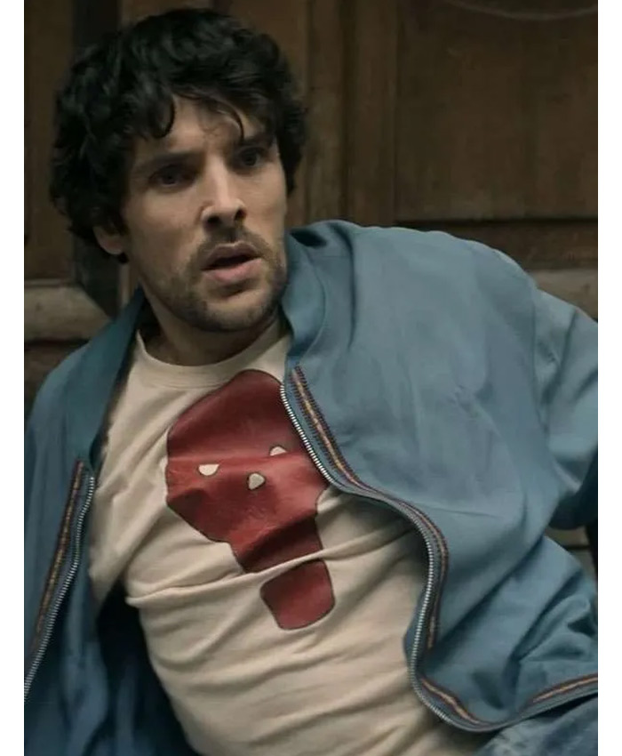 The Sandman S02 Colin Morgan Blue Bomber Jacket