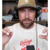 Travis Kelce Podcast 2025 Easter Eggs White Shirt