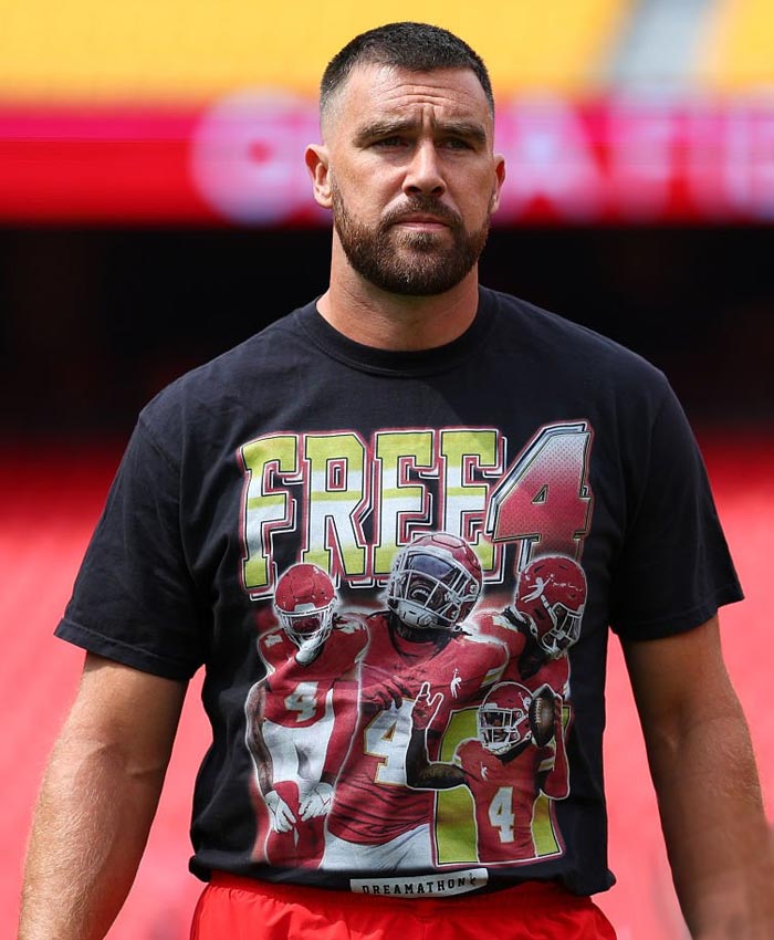 Travis Kelce Free 4 T-Shirt