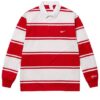 Travis Kelce Striped Rugby Red Shirt For Unisex