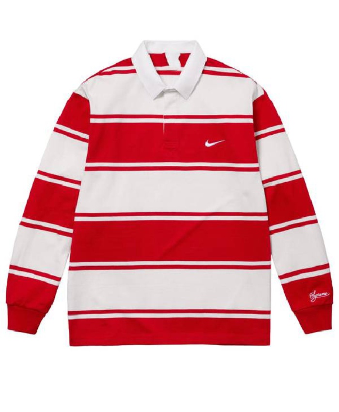Travis Kelce Striped Rugby Red Shirt For Unisex