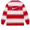 Travis Kelce Red Striped Rugby Shirt