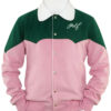 Tyler The Creator Green and Pink Golf Wool Jacket