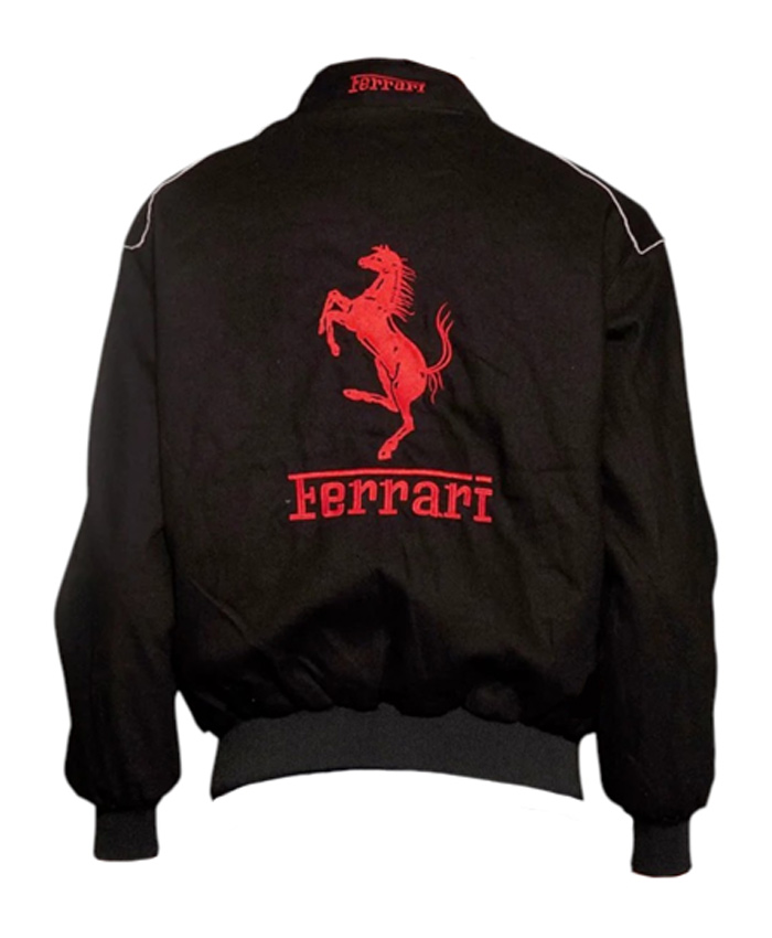 Unisex Black Formula 1 Ferrari Racing Jacket