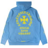 Unisex Chrome Hearts x Drake Girls Love Chrome Blue Hoodie