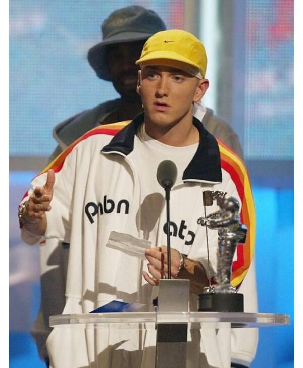 Unisex Eminem PnB Nation White Fleece Jacket