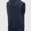 Unisex New England Patriots Sideline Sleeveless Navy Blue Hoodie