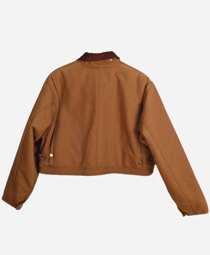 Vintage Carhartt X NY Yankees Brown Cotton Crop Jacket