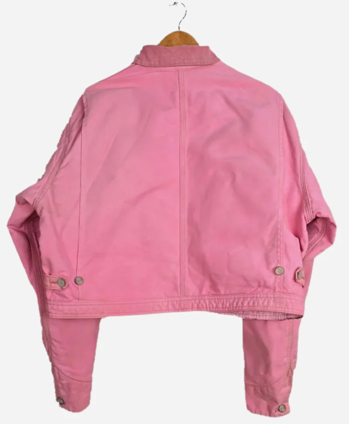 Vintage Carhartt X NY Yankees Pink Cotton Crop Jacket